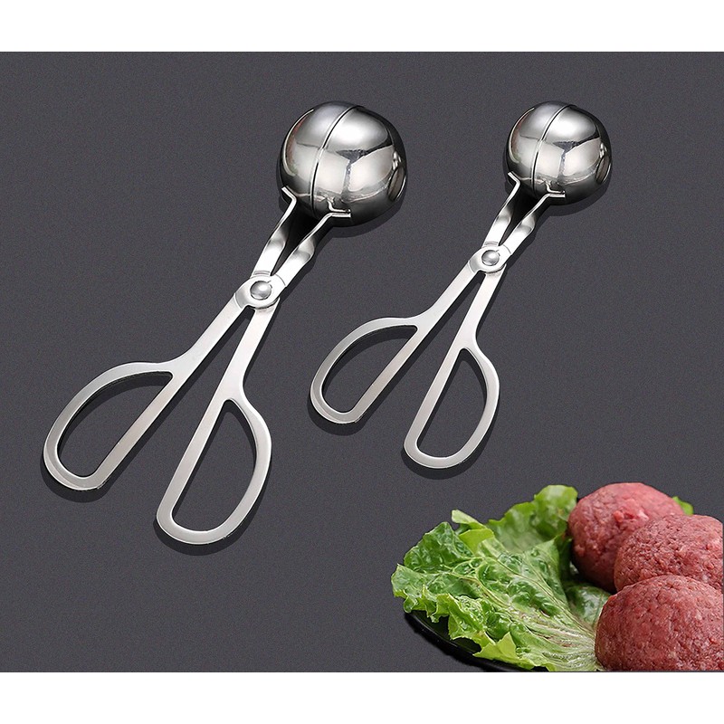 Meatball Spoon 2 Pcs Stainless Steel Meat Ballers, Kitchen Meat