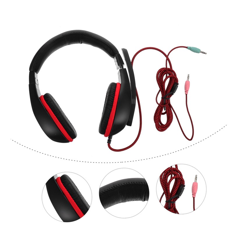 OSALADI Gaming Headset Wired Over Ear Headphones with Mic Driver