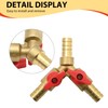UOIENRT 3/8" ID 3 Way Hose Barb, Gas Fuel Valve