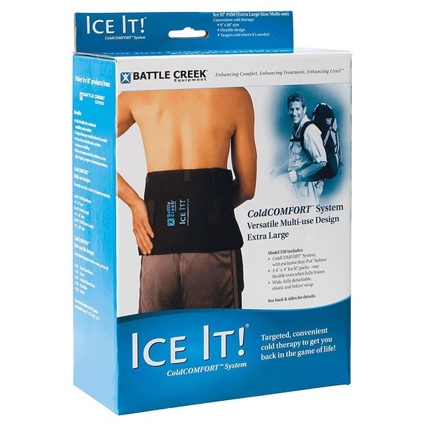 Battle Creek Ice It!® ColdCOMFORT™ Extra-Large System - 9” x 20” - Includes 3 - 6" x 9" ice packs