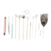 Earwax Remover Massage Set 8 Feather Stick Relieve Fatigue Professional