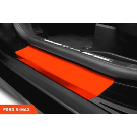 Luxshield Car Door Sill Protector for Ford S-Max 2 (II) I 2015-2023 - Protective Film Car Door Accessories Trim Paint Protection Film Transparent