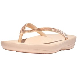 FitFlop DG5A41-070 IQUSHION Ombre Sparkle FLIP-Flops Rose Foam US09