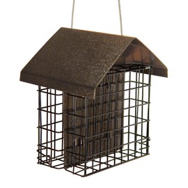 JCs Wildlife Metal House Double Suet Cage (Bronze)