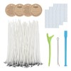 CandMak Candle Wick Kit, 60 Cotton Candle Wicks with Candle