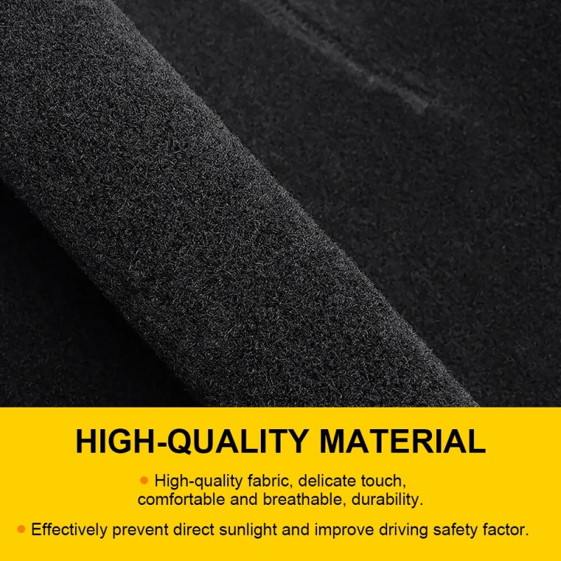 Unbranded For Ford F150 2021-2025 Black Polyester Dashmat Dash Cover