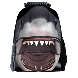 Skymoon Children's 3D Animal School Backpacks (16 Inch,Shark)