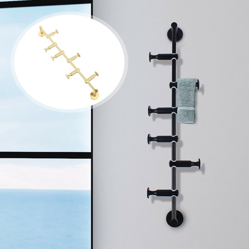 CNCEST Coat Hooks Wall Mounted Vertical Coat Hook Standing Coat
