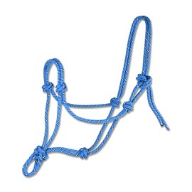 WALDHAUSEN Pony Knot Halter Azure Blue/Brown