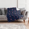 University of Richmond Blanket, 50"x60" Logo Pattern Silky Touch Sherpa