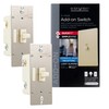 Enbrighten Almond Add-On Switch, QuickFit & SimpleWire, Z-Wave/Zigbee, Not A