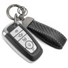 CTRINEWS for Ford Key Fob Cover with Carbon Fiber Style