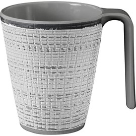 BRUNNER Tivoli Collection 0830035N.C7X Camping Cup with Non-Slip Base 30 cl Colour Grey/Black Cup Made of Durable Material, Shatterproof