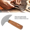 Round Leather Knife DIY High Carbon Steel Leather Cutting Tools