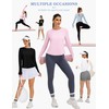 BMJL Women's Long Sleeve Workout Tops Open Back Gym Athletic