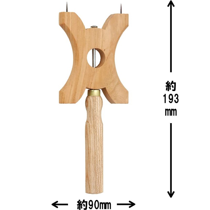 Senkichi Wooden Kite Spool Large Construction Water Line for Winding