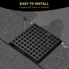 4" Matte Black Shower Drain Cover - Square Floor Drain
