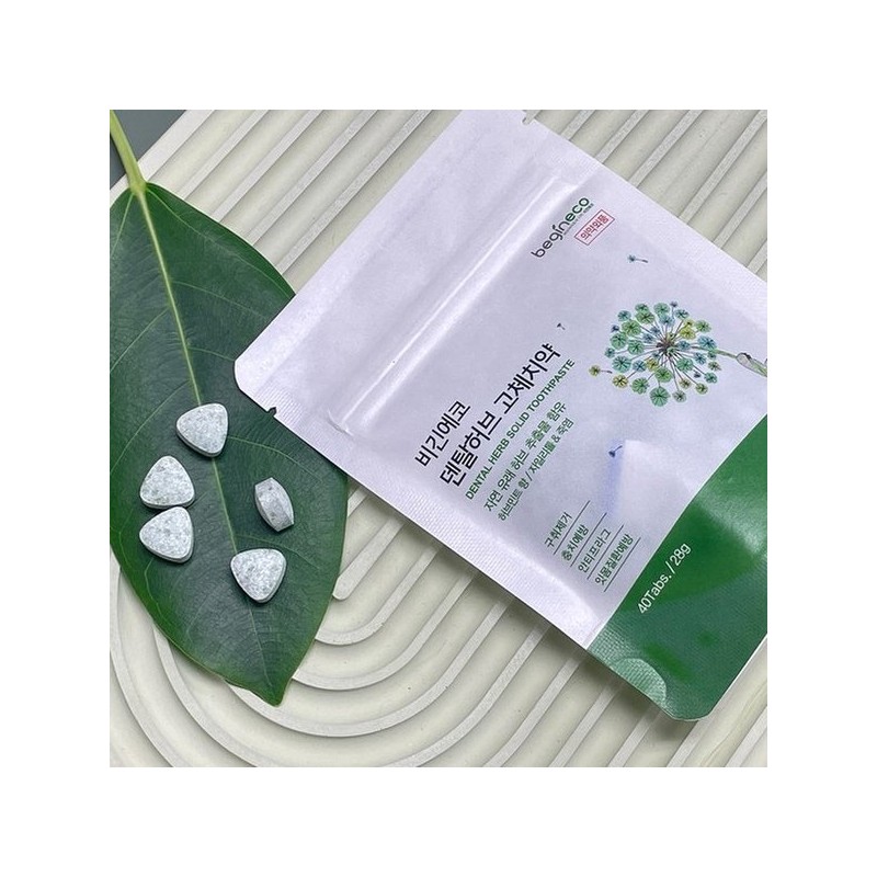 Begin Eco Dental Hub Solid Toothpaste 40 Tablets x 2