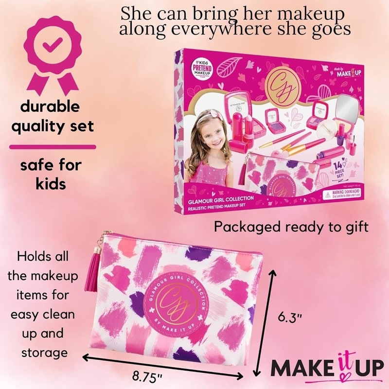Make it Up B016XIMFQY Glamour Girl Pretend Play Make up