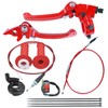 HOLATO Folding Clutch Brake Lever Cable Throttle Handle Grips Cable