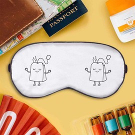 Azeeda 'Happy Teabag' Sleep/Travel Eye Mask (EY00032151)