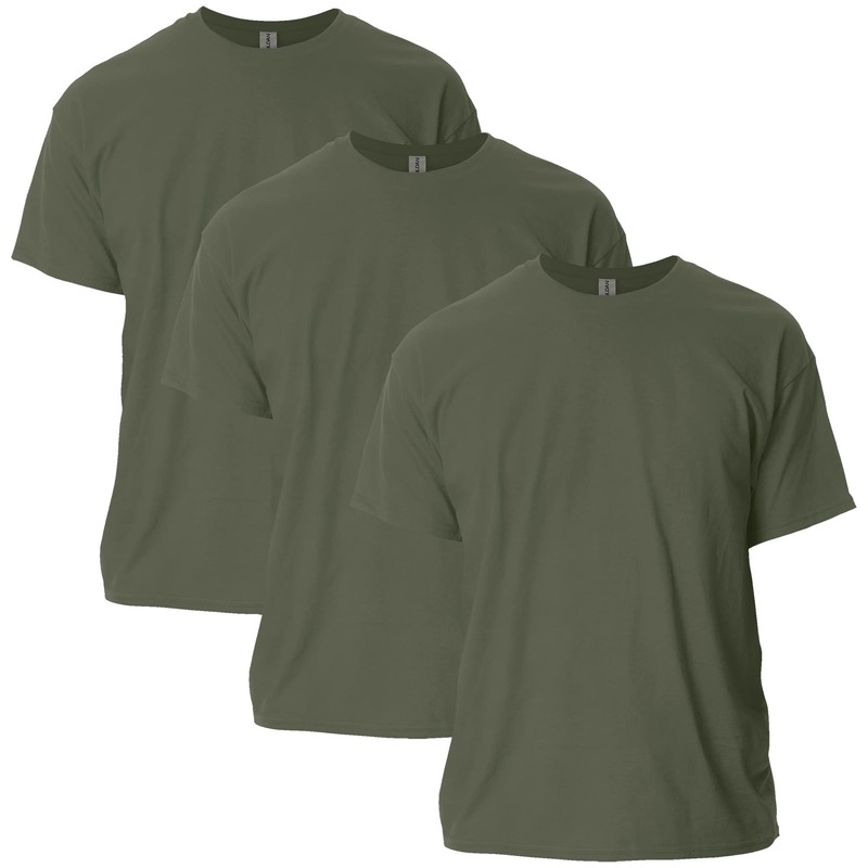 Gildan Adult Ultra Cotton T-Shirt, Style G2000, Multipack, Military Green