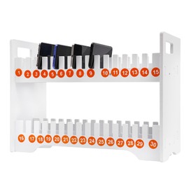 WUPYI 30 Slots Cell Phone Holder Classroom Cell Phone Storage with 1-30 Number Stickers,Desktop Mobile Phone Holder Organizer for Office School Classroom