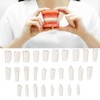 28Pcs Removable Teeth Piece Durable Plastic Removable Design False Teeth