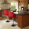 Yaheetech Tall Bar Stools Set of 2 Modern Square PU