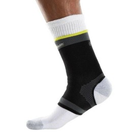 DonJoy Performance Knit Ankle Compression Sleeve - Black and Slime, XL