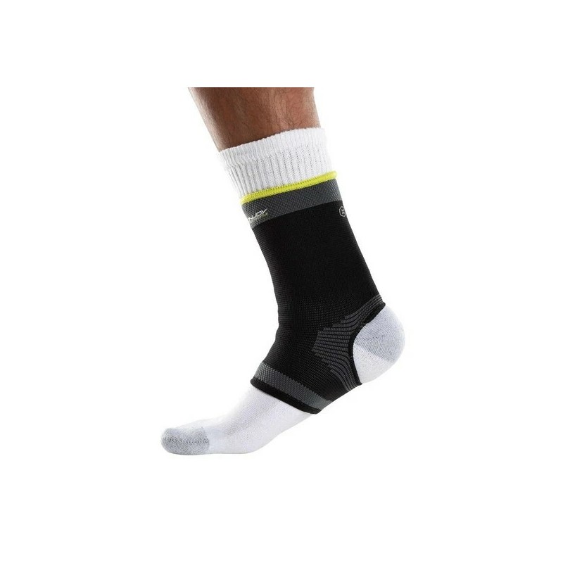 DonJoy Performance Knit Ankle Compression Sleeve - Black and Slime,