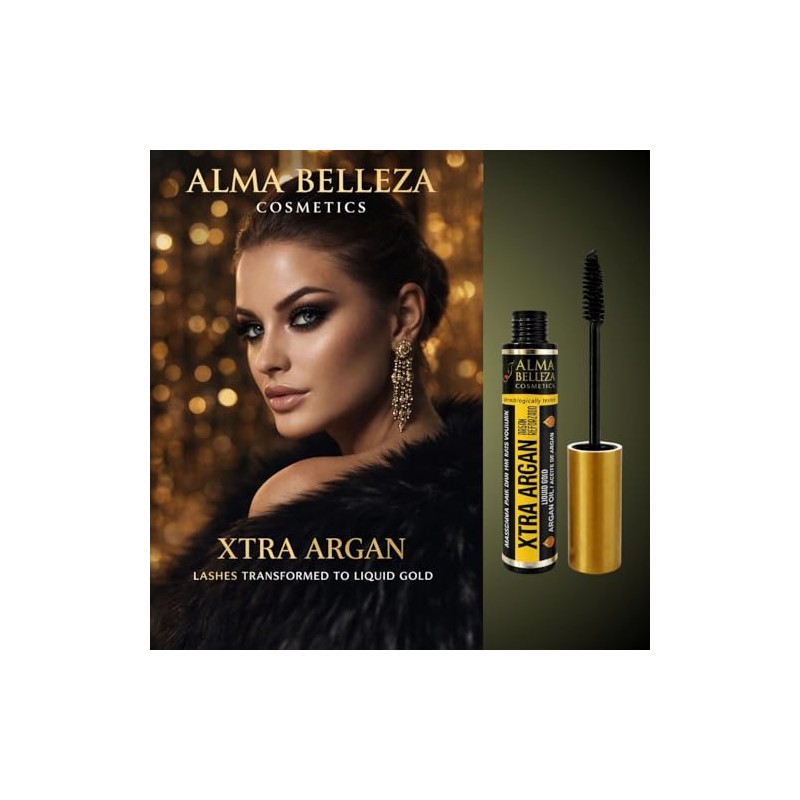 2x XTRA ARGAN OIL Máscara de pestañas negra MÁS VOLUMEN