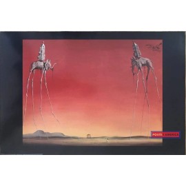Salvador Dali Les Elephants, Vitage Swiss Import 2000 24 X 36 Poster