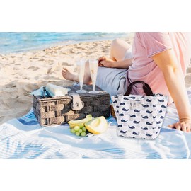 FAVORTALK Lunch Bags for Women Men Girls Boys Wide Open Insulated Cooler Bag Water-Resistant Thermal Leak-Proof Lunch Bags for Men Girls Outdoor Picnic Work Portable Cool Bag - 11005