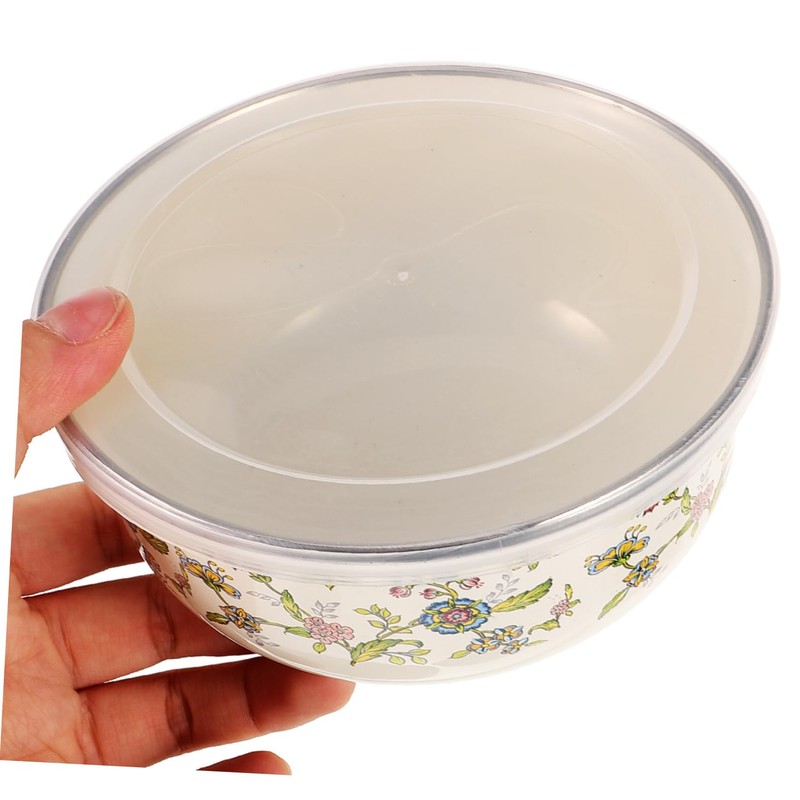 WOONEKY 5pcs Bowls Salad Bowl Lid Mixing Lids Set Large