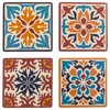 MIJOMA Set of 12 Coasters with Stylish Mosaic Patterns and