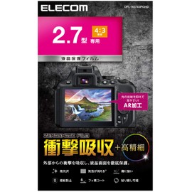 Elecom DFL-H2743PGHD 2.7" (4:3) High Gloss AR High Definition Shock Absorption LCD Screen Protector Film