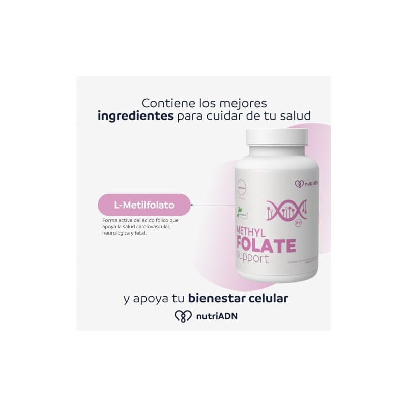 nutriADN – Methyl Folate Support (1000 mcg) – Suplemento de