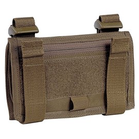 Tasmanian Tiger TT Wrist Office Folding Bag For The Wrist And Forearm, with Transparent Pockets For Cards, brown
