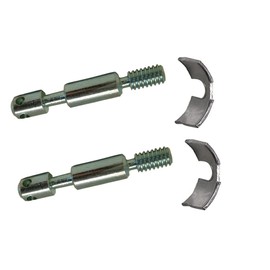 cyclingcolors 2 x Bed Screws M8 x 50 mm + Segment Part 38 mm Furniture Connector Bed Connector Furniture Body Connector Crescent Nuts Crescent Moon