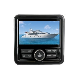 Avutrel Marine Boot Stereo MP5 Media Player, Waterproof Audio Video Player with Radio Receiver, 4.1 Inch Display, Bluetooth 5.0, for Boats, Yachts, Cars, Trucks, and More