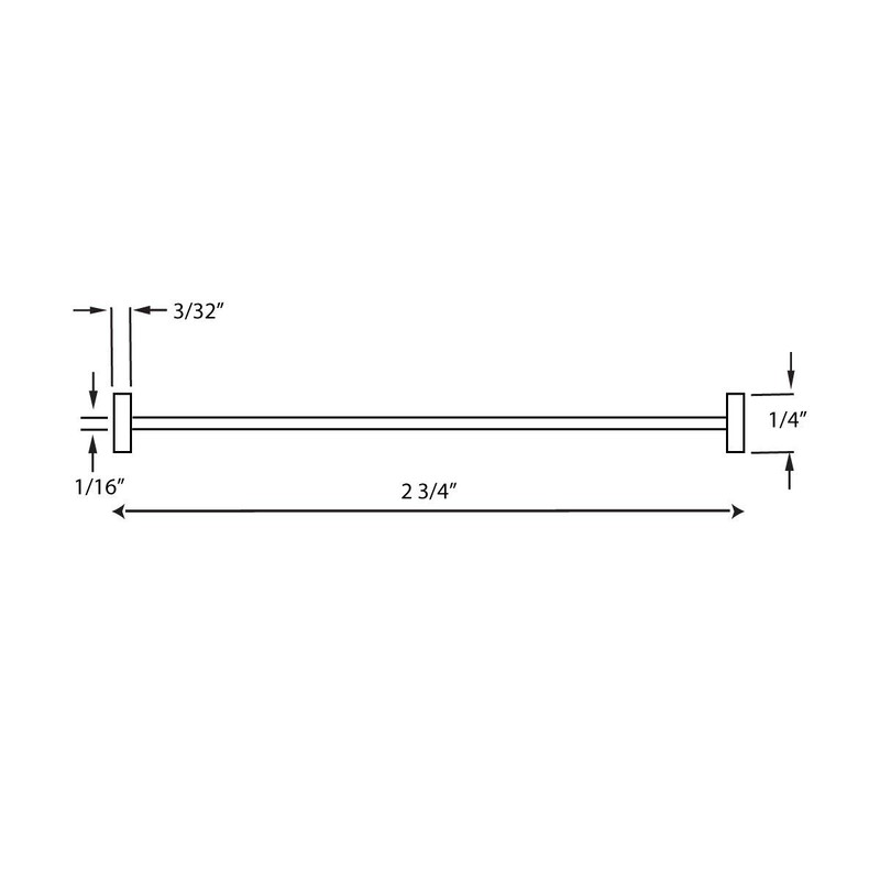 1/4" T Shaped End Garage Door Bottom Weather Seal -