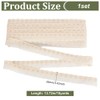 FINGERINSPIRE 15 Yards/13.7M Cotton Lace Trim 26mm Wide Beige Eyelet