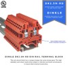 Dinkle Red DK2.5N-RD DIN Rail Terminal Block Screw Type UL