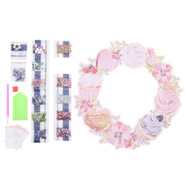 DIY Rhinestones Painting Garland Pattern Crystal Embroidery Picture Decoration KitDZ606