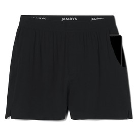 Jambys Boxers with Pockets | House Shorts Unisex Lounge & Sleep Shorts for Women and Men, Multi-Use Pajama Shorts, Womens & Mens Boxer Sweat Shorts