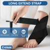 Chilmax Ankle Heel Ice Pack Wrap Brace for Swelling,Gel Cold/Hot