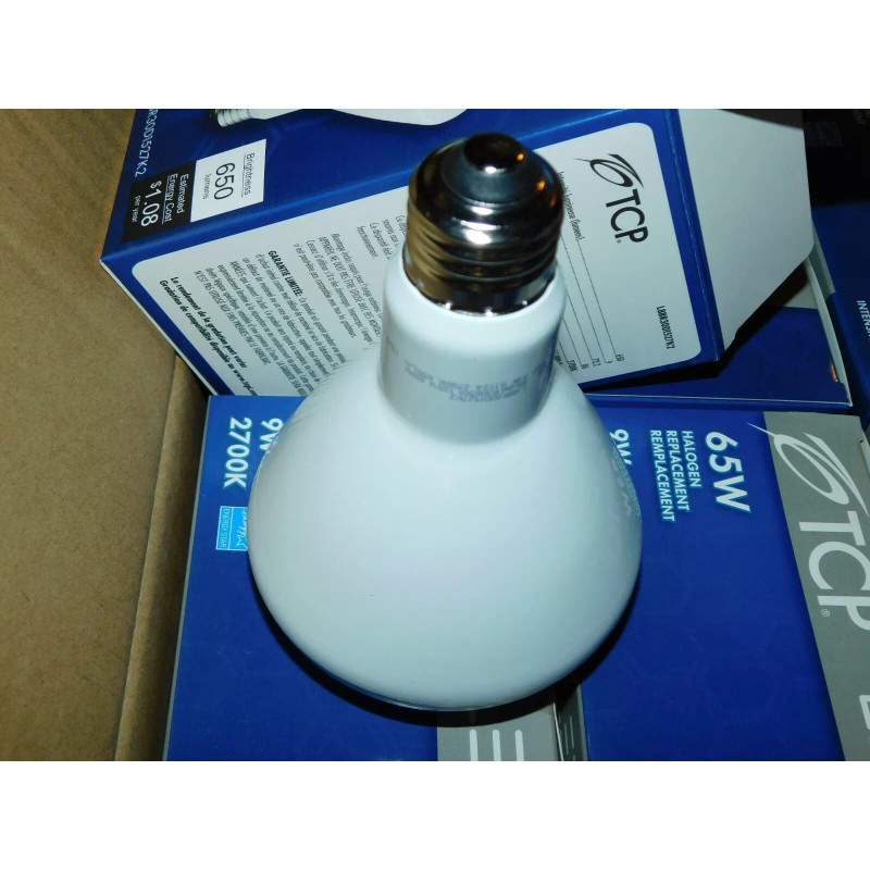 TCP NEW TCP 2 Pack L8BR30D1527K2 LED Light Bulbs 9W=65W