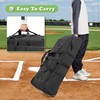 DSLEAF Rolling Baseball Bag with Wheels, Softball Catchers Bag for