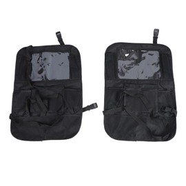 2PCS Bolsa De Almacenamiento Para Respaldo De Asiento De Automóvil Organizador De Accesorios De Viaje Portátil A Prueba De Golpes Negro Universal...  